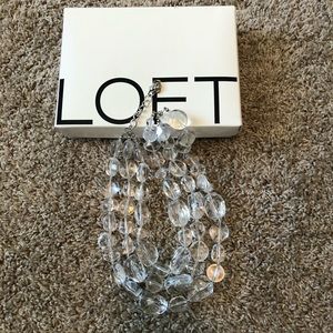Loft Necklace Clear
